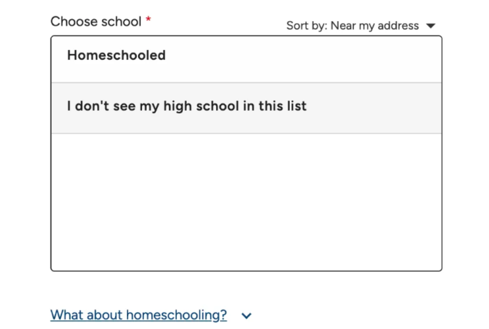 Common App Form