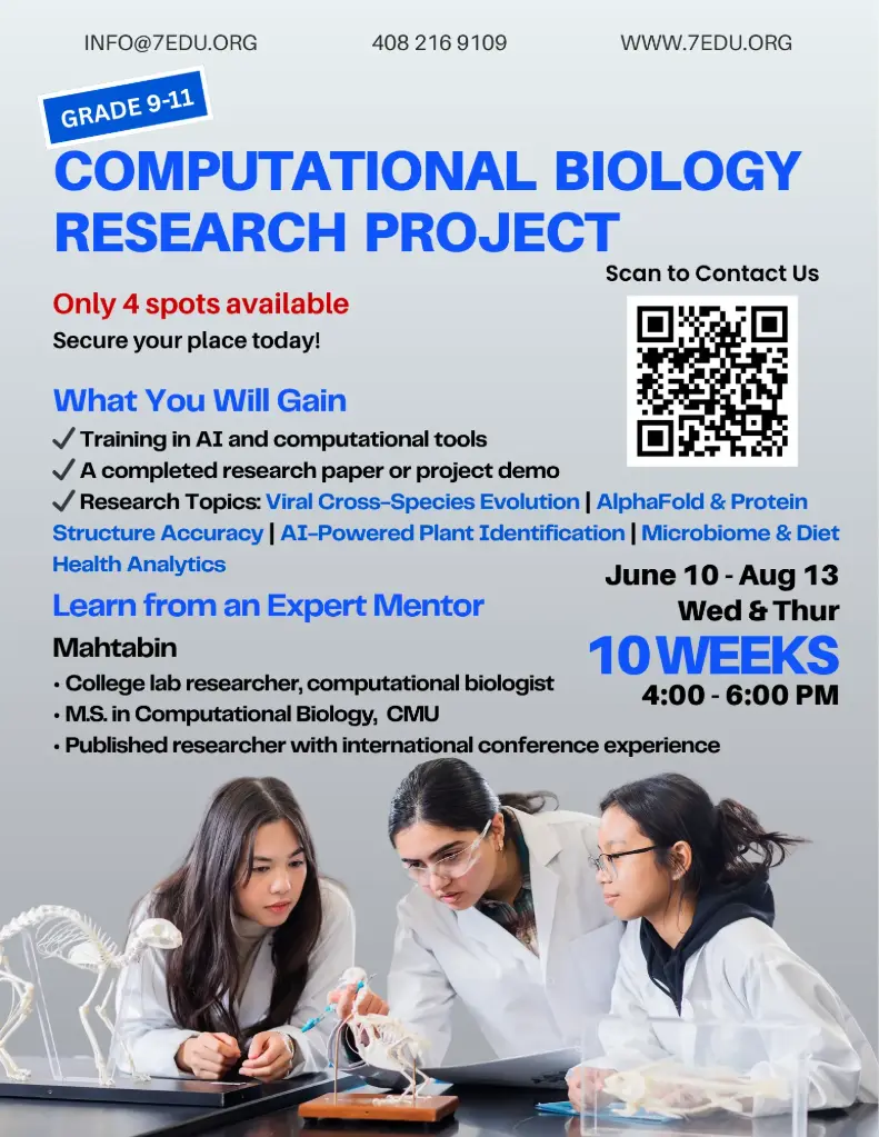 Computational Biology Research Project Summer 2026